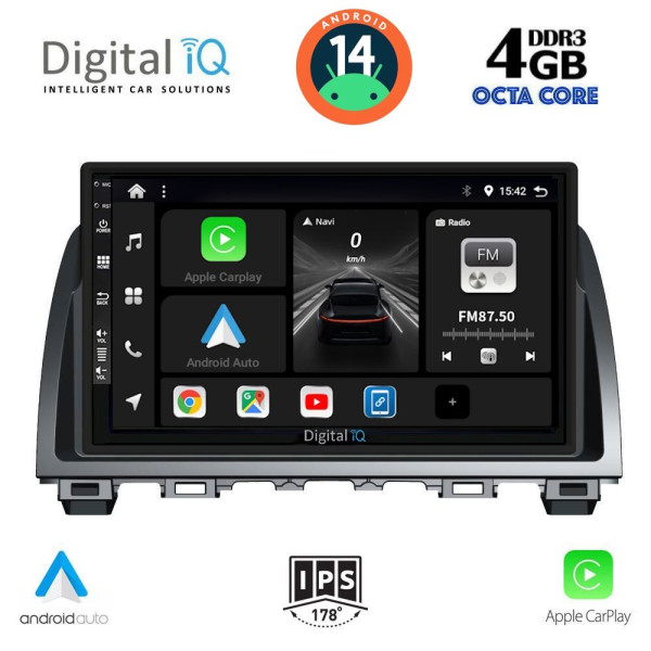DIGITAL IQ BXF 6378_CPAA (9inc) MULTIMEDIA TABLET for MAZDA 6 mod. 2012-2017 DIGITAL IQ BXF 6378_CPAA (9inc) MULTIMEDIA TABLET for MAZDA 6 mod. 2012-2017