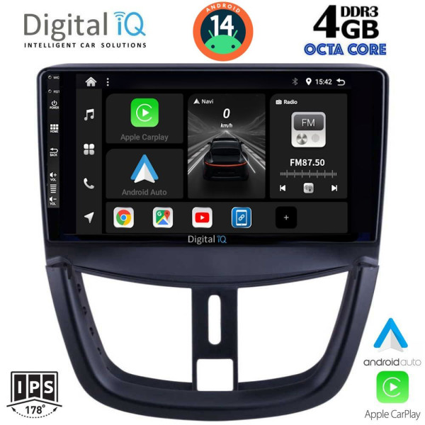 DIGITAL IQ BXF 6507_CPAA (9inc) MULTIMEDIA TABLET for PEUGEOT 207 mod. 2007> DIGITAL IQ BXF 6507_CPAA (9inc) MULTIMEDIA TABLET for PEUGEOT 207 mod. 2007>