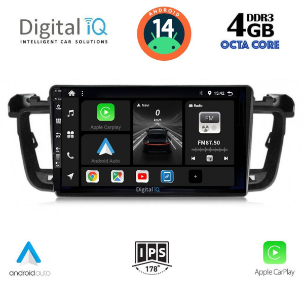 DIGITAL IQ BXF 6518_CPAA (9inc) MULTIMEDIA TABLET for PEUGEOT 508 mod. 2010-2016 DIGITAL IQ BXF 6518_CPAA (9inc) MULTIMEDIA TABLET for PEUGEOT 508 mod. 2010-2016