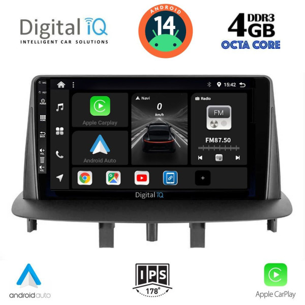 DIGITAL IQ BXF 6556_CPAA (9inc) MULTIMEDIA TABLET for RENAULT MEGANE 3 mod. 2009-2016 DIGITAL IQ BXF 6556_CPAA (9inc) MULTIMEDIA TABLET for RENAULT MEGANE 3 mod. 2009-2016