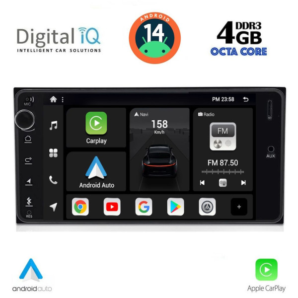 DIGITAL IQ BXF 662_CPAA (7'' DECK) MULTIMEDIA SYSTEM for MULTIMEDIA for TOYOTA ALL (200mm) DIGITAL IQ BXF 662_CPAA (7'' DECK) MULTIMEDIA SYSTEM for MULTIMEDIA for TOYOTA ALL (200mm)