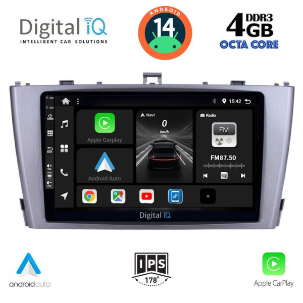 DIGITAL IQ BXF 6705_CPAA (9inc) MULTIMEDIA TABLET for TOYOTA AVENSIS (T27) mod. 2009-2015 DIGITAL IQ BXF 6705_CPAA (9inc) MULTIMEDIA TABLET for TOYOTA AVENSIS (T27) mod. 2009-2015