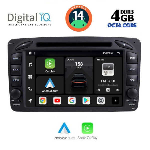 DIGITAL IQ BXF 671_CPAA (7'' DVD) MULTIMEDIA SYSTEM for MERCEDES C (W203) mod. 1999-2004 DIGITAL IQ BXF 671_CPAA (7'' DVD) MULTIMEDIA SYSTEM for MERCEDES C (W203) mod. 1999-2004