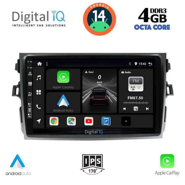 DIGITAL IQ BXF 6713_CPAA (9inc) MULTIMEDIA TABLET for TOYOTA COROLLA 4D mod. 2006-2012 DIGITAL IQ BXF 6713_CPAA (9inc) MULTIMEDIA TABLET for TOYOTA COROLLA 4D mod. 2006-2012