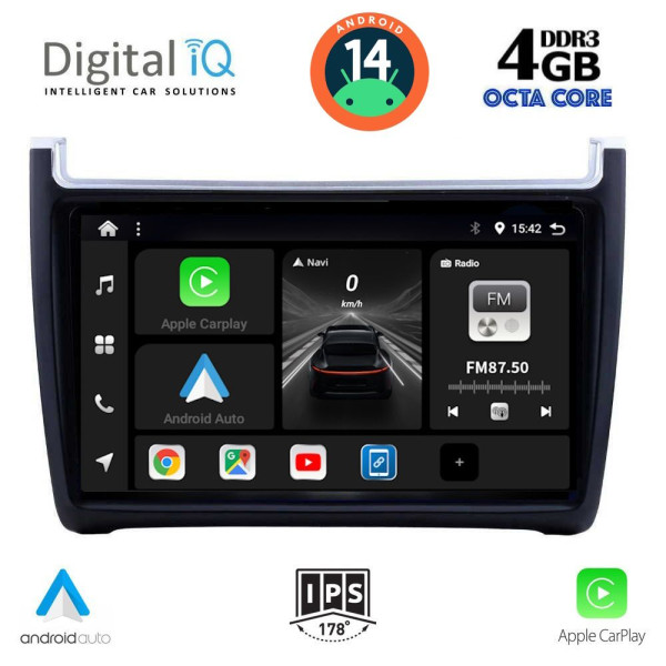 DIGITAL IQ BXF 6757_CPAA (9inc) MULTIMEDIA TABLET for VW POLO mod. 2014-2017 DIGITAL IQ BXF 6757_CPAA (9inc) MULTIMEDIA TABLET for VW POLO mod. 2014-2017
