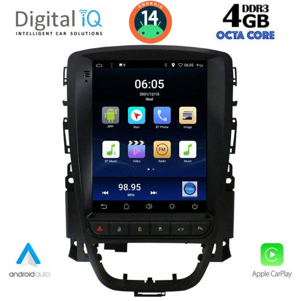 DIGITAL IQ BXF 6972_CPAA TESLA STYLE for OPEL ASTRA J 2011-2016 DIGITAL IQ BXF 6972_CPAA TESLA STYLE for OPEL ASTRA J 2011-2016