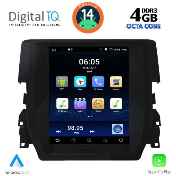 DIGITAL IQ BXF 6975_CPAA TESLA STYLE for HONDA CIVIC mod. 2016> DIGITAL IQ BXF 6975_CPAA TESLA STYLE for HONDA CIVIC mod. 2016>