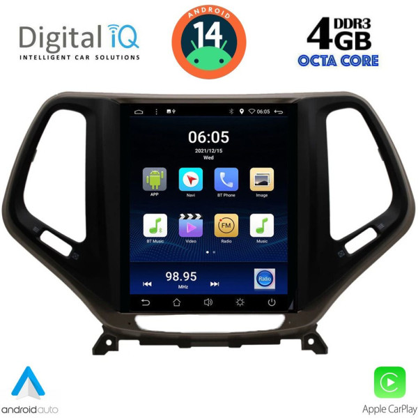 DIGITAL IQ BXF 6984_CPAA TESLA STYLE for JEEP CHEROKEE mod. 2014> DIGITAL IQ BXF 6984_CPAA TESLA STYLE for JEEP CHEROKEE mod. 2014>