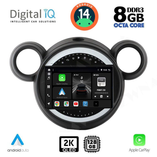 DIGITAL IQ BXF 11065_CPAA (9inc) MULTIMEDIA TABLET for MINI COUNTRYMAN (R60) mod. 2010-2016 - PACEMAN (R61) mod. 2013-2016