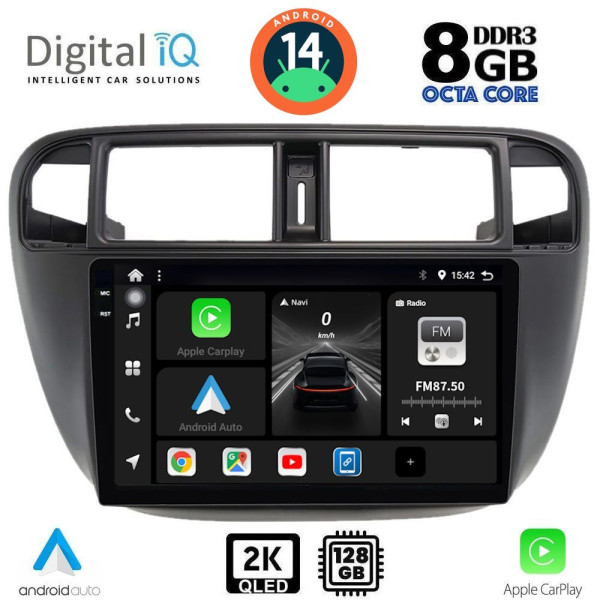 DIGITAL IQ BXF 11186_CPAA A/C (9inc) MULTIMEDIA TABLET for HONDA CIVIC mod. 1995-2001