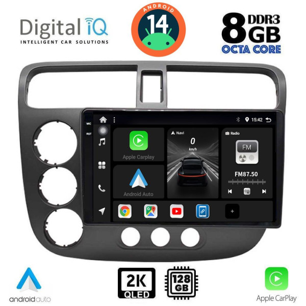 DIGITAL IQ BXF 11187_CPAA (9inc) MULTIMEDIA TABLET for HONDA CIVIC 4D mod. 2001-2006