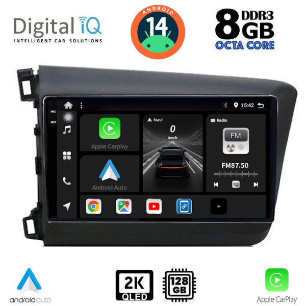 DIGITAL IQ BXF 111904D_CPAA (9inc) MULTIMEDIA TABLET for HONDA CIVIC 4Doors mod. 2012-2016 DIGITAL IQ BXF 111904D_CPAA (9inc) MULTIMEDIA TABLET for HONDA CIVIC 4Doors mod. 2012-2016