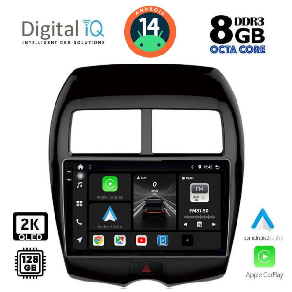 DIGITAL IQ BXF 11430_CPAA (10inc) MULTIMEDIA TABLET for MITSUBISHI ASX mod. 2009> - PEUGEOT 4008 mod. 2012-2018