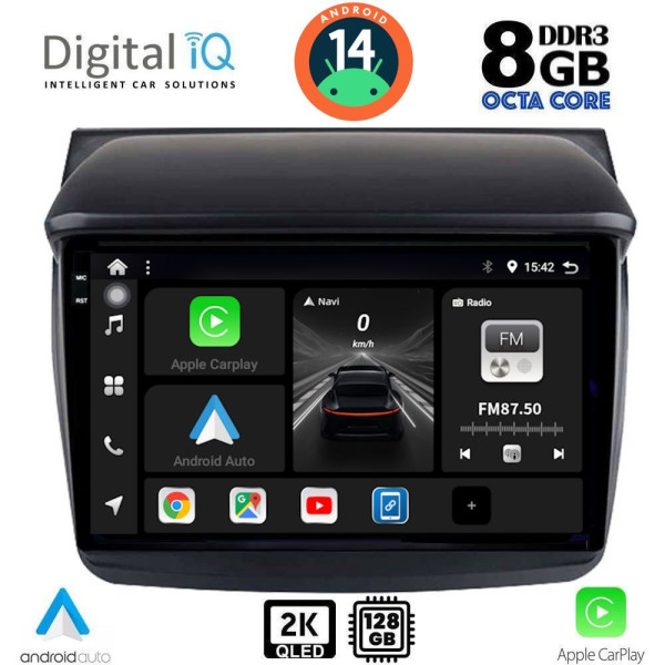 DIGITAL IQ BXF 11436_CPAA (9inc) MULTIMEDIA TABLET for MITSUBISHI L200 mod. 2006-2015 DIGITAL IQ BXF 11436_CPAA (9inc) MULTIMEDIA TABLET for MITSUBISHI L200 mod. 2006-2015