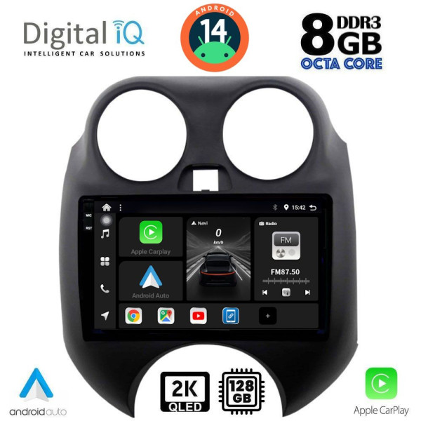 DIGITAL IQ BXF 11459_CPAA (9inc) MULTIMEDIA TABLET for NISSAN MICRA mod. 2010-2014