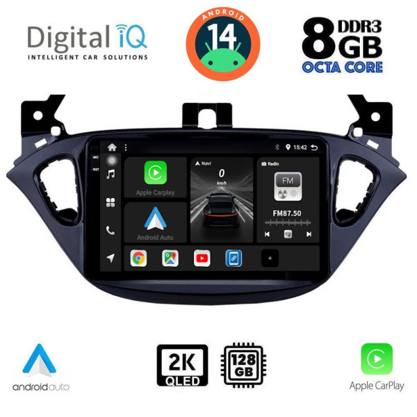 DIGITAL IQ BXF 11486_CPAA (9inc) MULTIMEDIA TABLET for OPEL ADAM - CORSA E  mod. 2014-2021