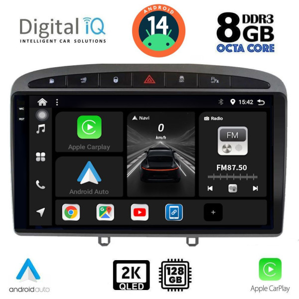 DIGITAL IQ BXF 11513_CPAA (9inc) MULTIMEDIA TABLET for PEUGEOT 308 mod.2007-2012 - RCZ mod.2009-2015 DIGITAL IQ BXF 11513_CPAA (9inc) MULTIMEDIA TABLET for PEUGEOT 308 mod.2007-2012 - RCZ mod.2009-2015