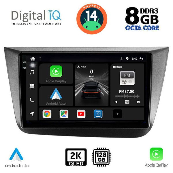DIGITAL IQ BXF 11570_CPAA (9inc) MULTIMEDIA TABLET for SEAT ALTEA mod. 2004-2015 DIGITAL IQ BXF 11570_CPAA (9inc) MULTIMEDIA TABLET for SEAT ALTEA mod. 2004-2015