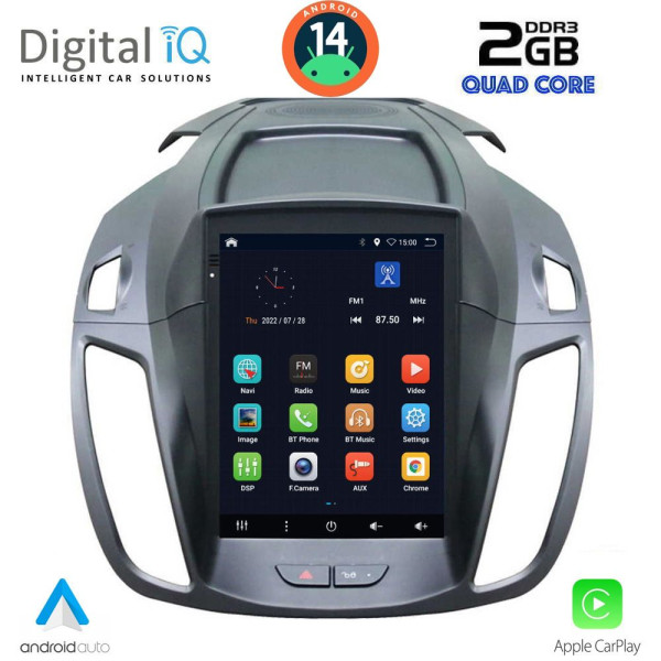 DIGITAL IQ BXC 3964_CPAA TESLA STYLE for FORD KUGA mod. 2013> DIGITAL IQ BXC 3964_CPAA TESLA STYLE for FORD KUGA mod. 2013>
