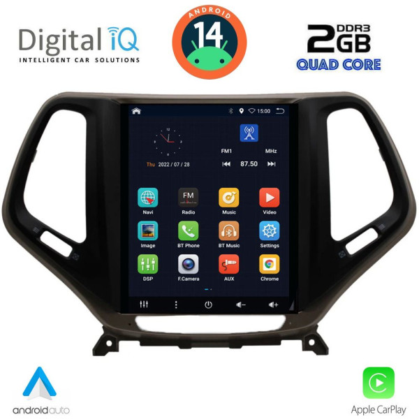 DIGITAL IQ BXC 3984_CPAA TESLA STYLE for JEEP CHEROKEE mod. 2014> DIGITAL IQ BXC 3984_CPAA TESLA STYLE for JEEP CHEROKEE mod. 2014>
