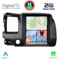 DIGITAL IQ BXC 3988_CPAA TESLA STYLE for HONDA CIVIC 4D mod. 2006-2012 DIGITAL IQ BXC 3988_CPAA TESLA STYLE for HONDA CIVIC 4D mod. 2006-2012