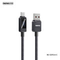 REMAX RC-C070_A-C USB-A to Type-C 66W Fast Charging Cable with Display REMAX RC-C070_A-C USB-A to Type-C 66W Fast Charging Cable with Display