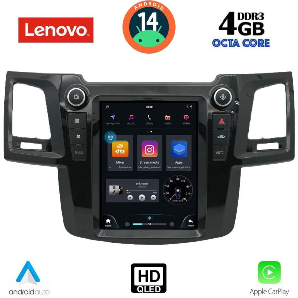 LENOVO SSX 9965_CPA TESLA STYLE for TOYOTA HILUX mod. 2005-2015 LENOVO SSX 9965_CPA TESLA STYLE for TOYOTA HILUX mod. 2005-2015