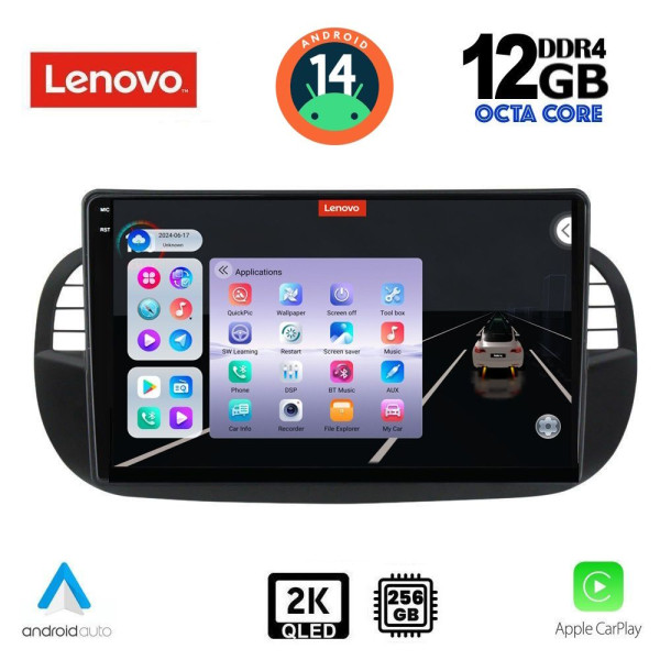 LENOVO SSZ 12130_CPA (9inc) MULTIMEDIA TABLET for FIAT 500 mod. 2007-2014